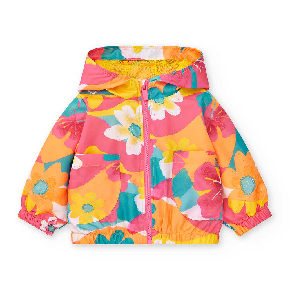 gIUBBOTTO ANTIVENTO della Linea Abbigliamento Bambina Tuc Tuc, con cappuccio e chiusura zip. Tasc...