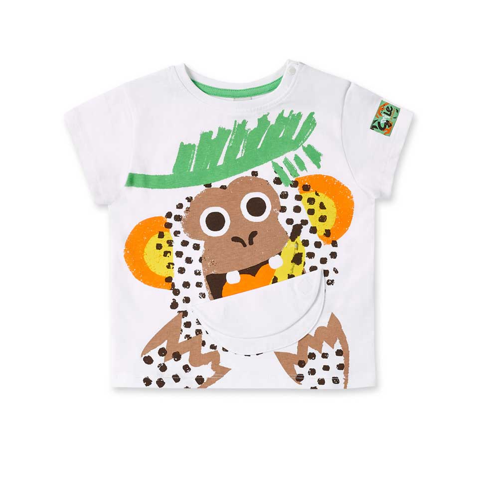 Scopri la maglietta a manica corta perfetta per la tua piccola esploratrice! Questa t-shirt Tuc T...
