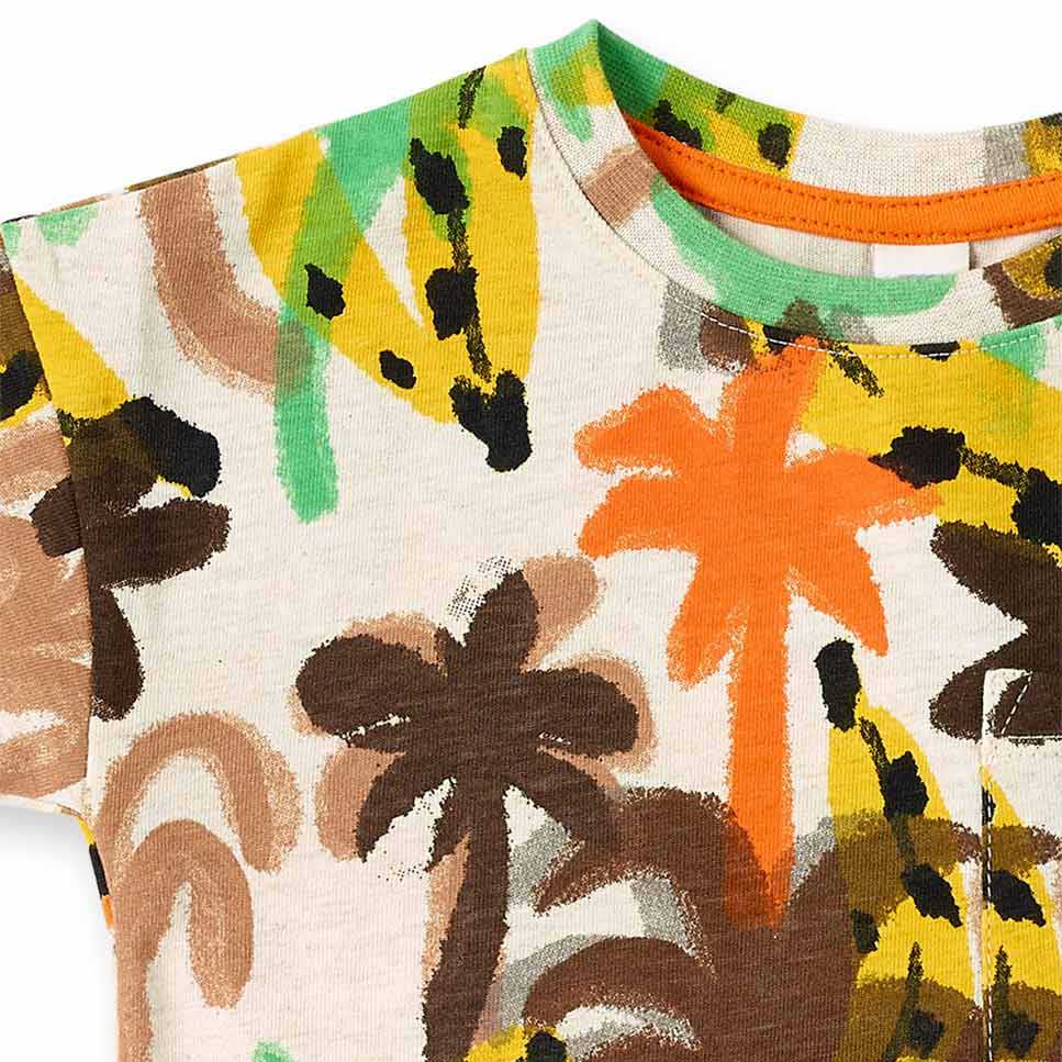 T-shirt de la Ligne Vêtements Enfant tuc tuc, avec petite poche sur le devant, boutons-pression s...