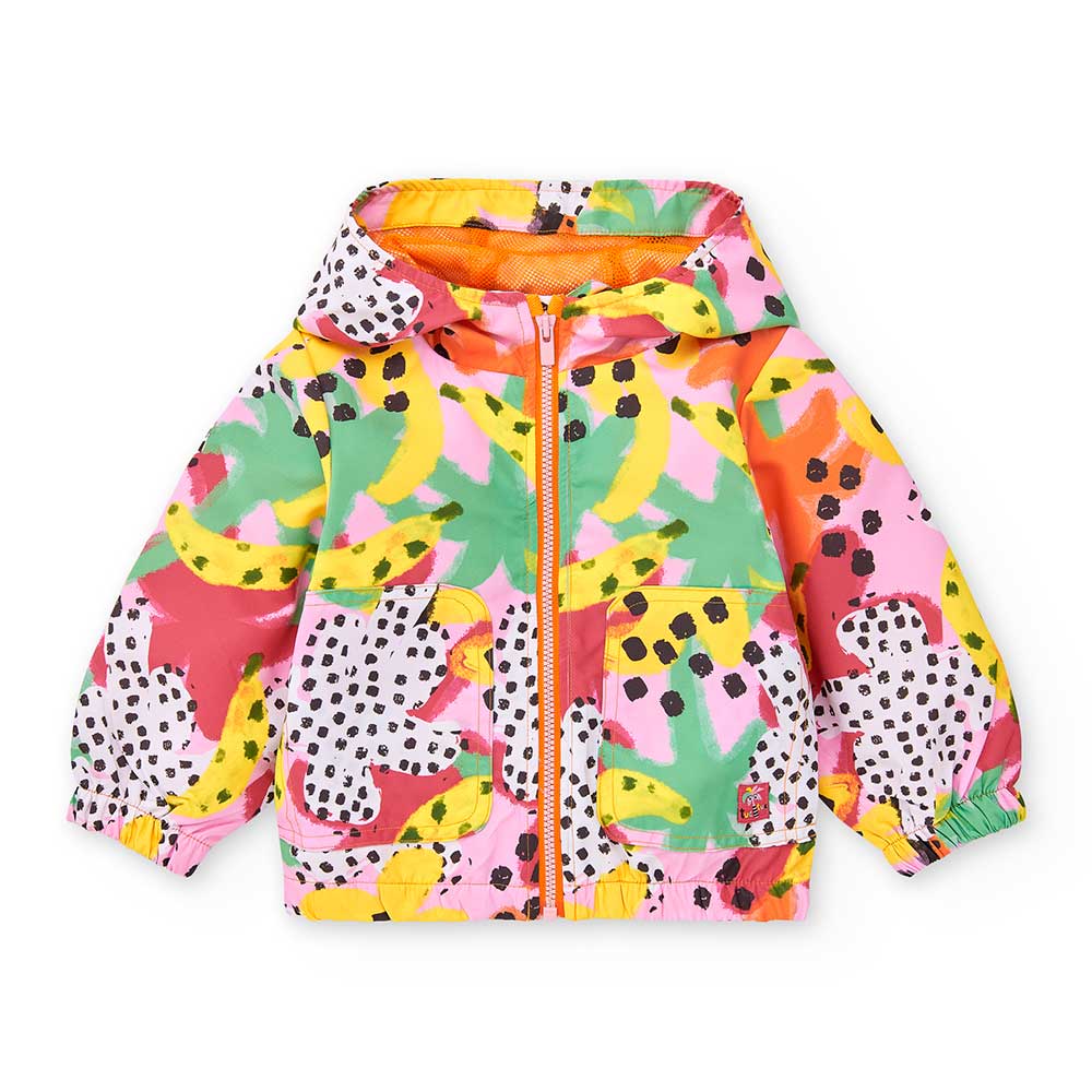 
Giubbotto della Linea Abbigliamento Bambina Tuc Tuc, antivento , con cappuccio e fantasia a tint...