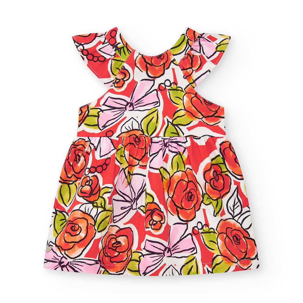 Vestito Linea Abbigliamento Bambina Tuc Tuc, con taglio in vita ed ampia scollatura sul dietro. F...