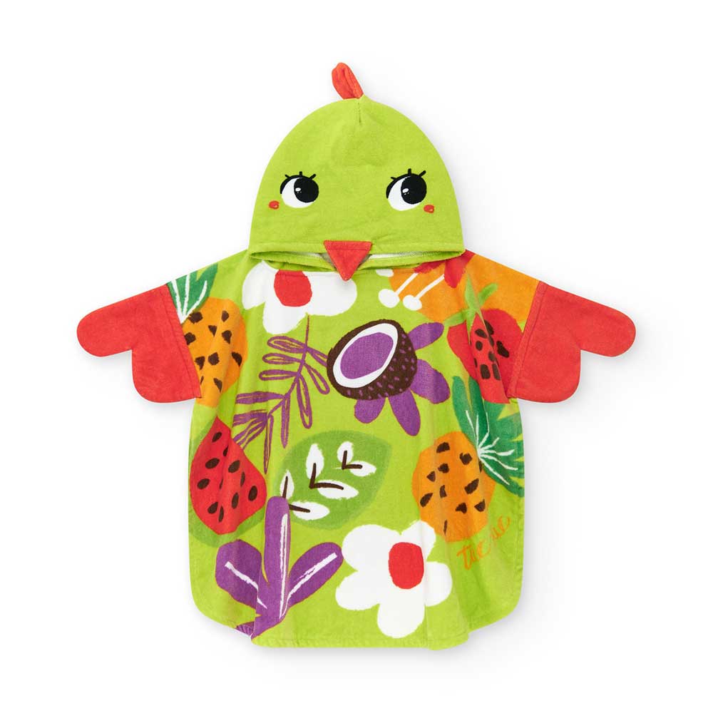 Poncho della Linea Abbigliamento Bambina Tuc Tuc a colori vivaci.
Composizione: Cotone 100%