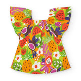 BLUSA MANICHE A VOLANT