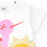 JERSEY T SHIRT E LEGGINGS CICLISTA - TUC TUC - Sesso: Bambina - Colore: Bianco - Stagione: Primavera-Estate