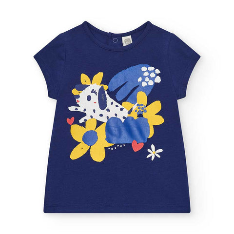 T-SHIRT JERSEY - TUC TUC - Sesso: Bambina - Colore: Blu - Stagione: Primavera-Estate