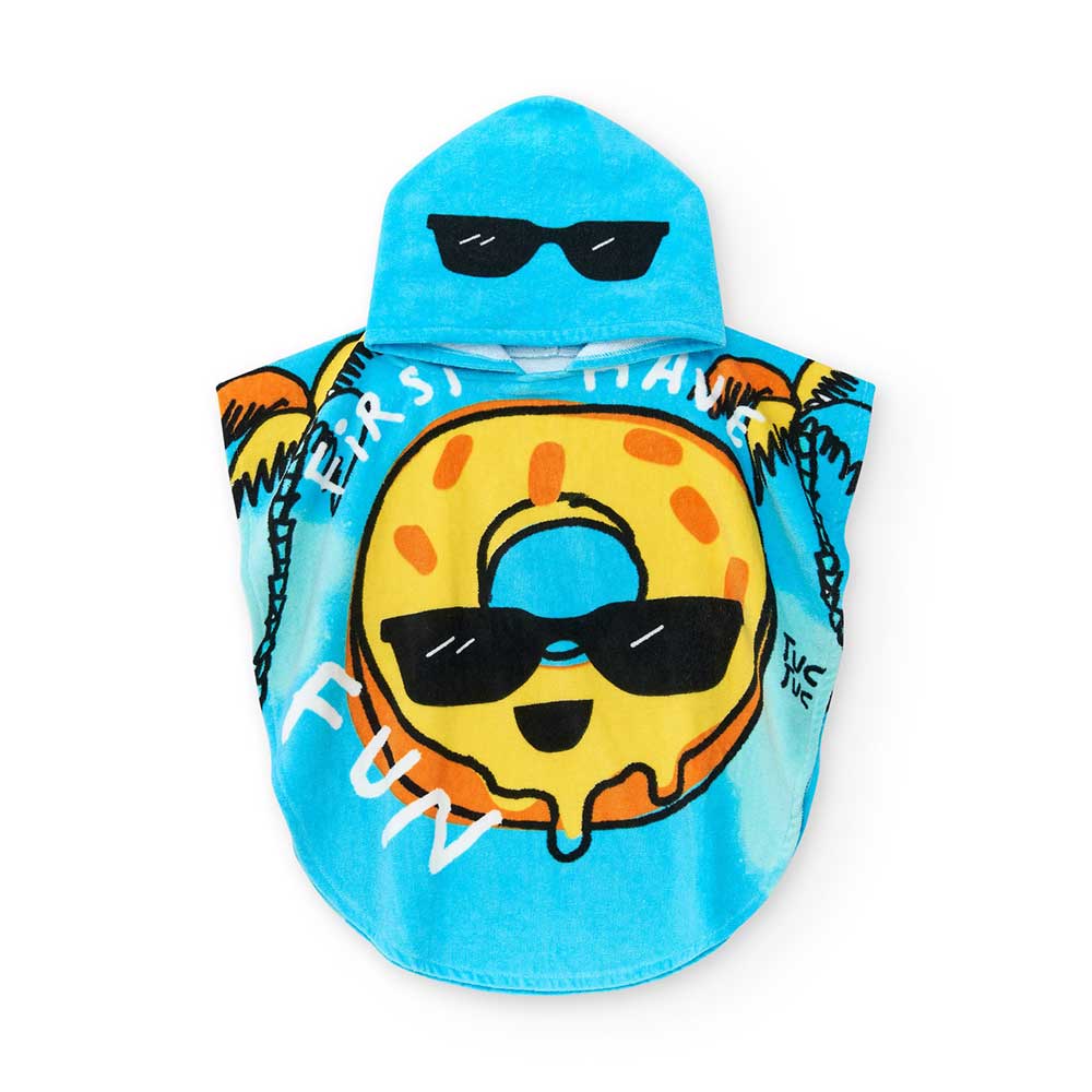 Poncho mare della Linea Abbigliamento Bambino Tuc Tuc, con fantasia a tinte vivaci.
Composizione:...