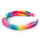Cerchietto rigido per bambina con colori arcobaleno.