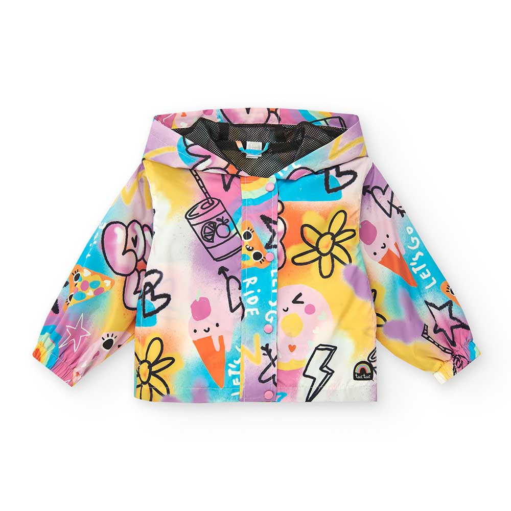 Winddichte Jacke aus der Tuc Tuc Kinderbekleidungslinie, mit Kapuze und Netz auf der Innenseite.
...