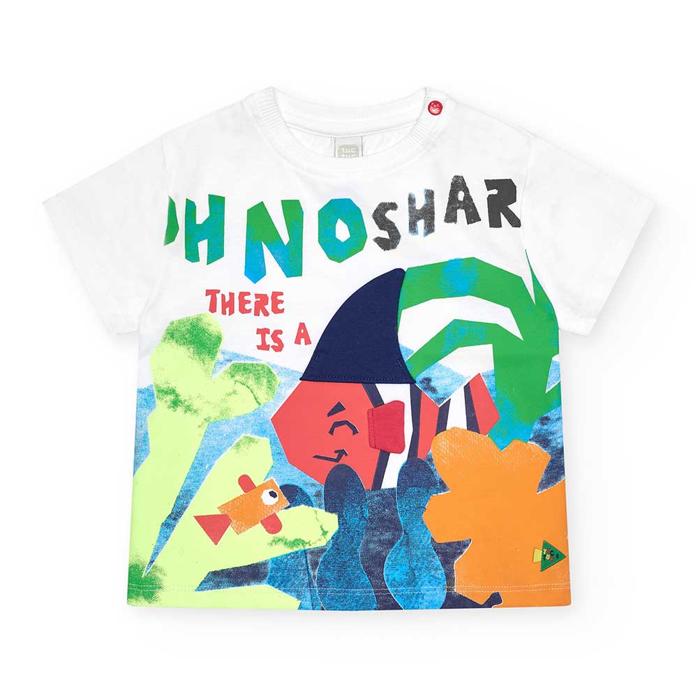 T-shirt from the Tuc Tuc Children's Clothing Line, with snap buttons on the shoulder strap and a ...