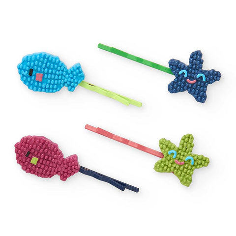 SET 4 CLIPS CHEVEUX COLORTHESEA - Tuc Tuc - Sesso: Bambina - Colore: Rosa - Stagione: Primavera-Estate