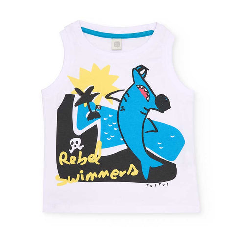 T-SHIRT JERSEY - TUC TUC - Colore: Bianco - Stagione: Primavera-Estate