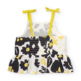 TOP CON BRETELLE FIORI