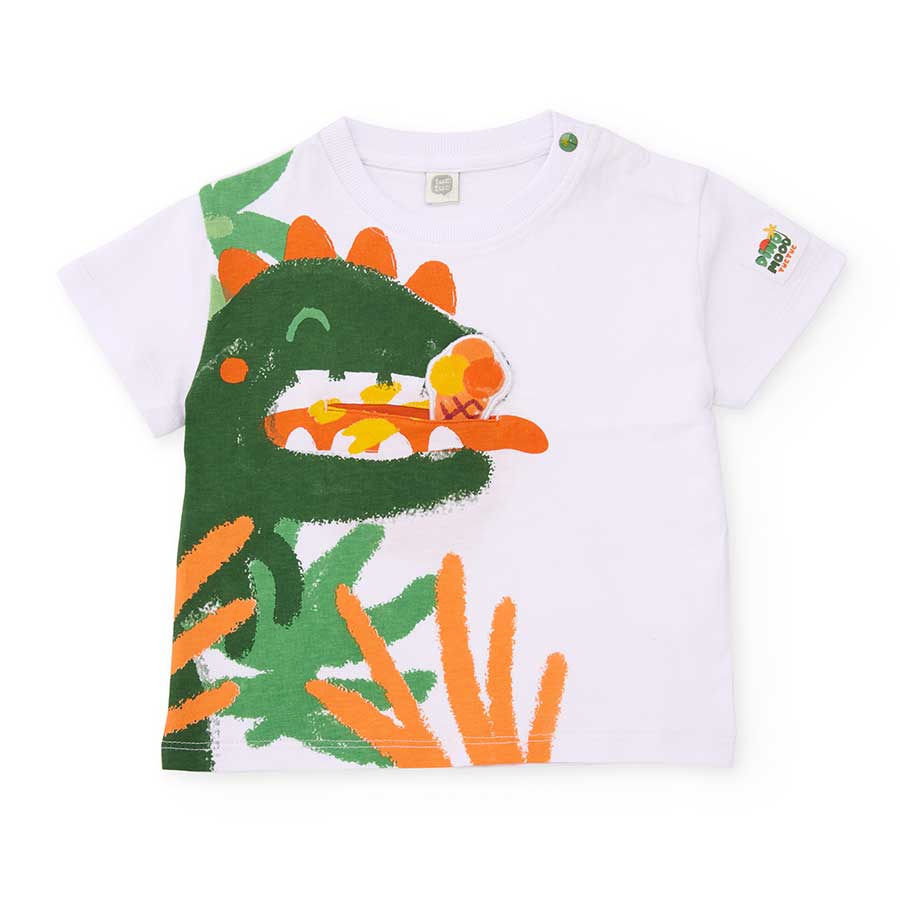 Fai brillare la personalità del tuo bambino con questa coloratissima t-shirt della linea Tuc Tuc....
