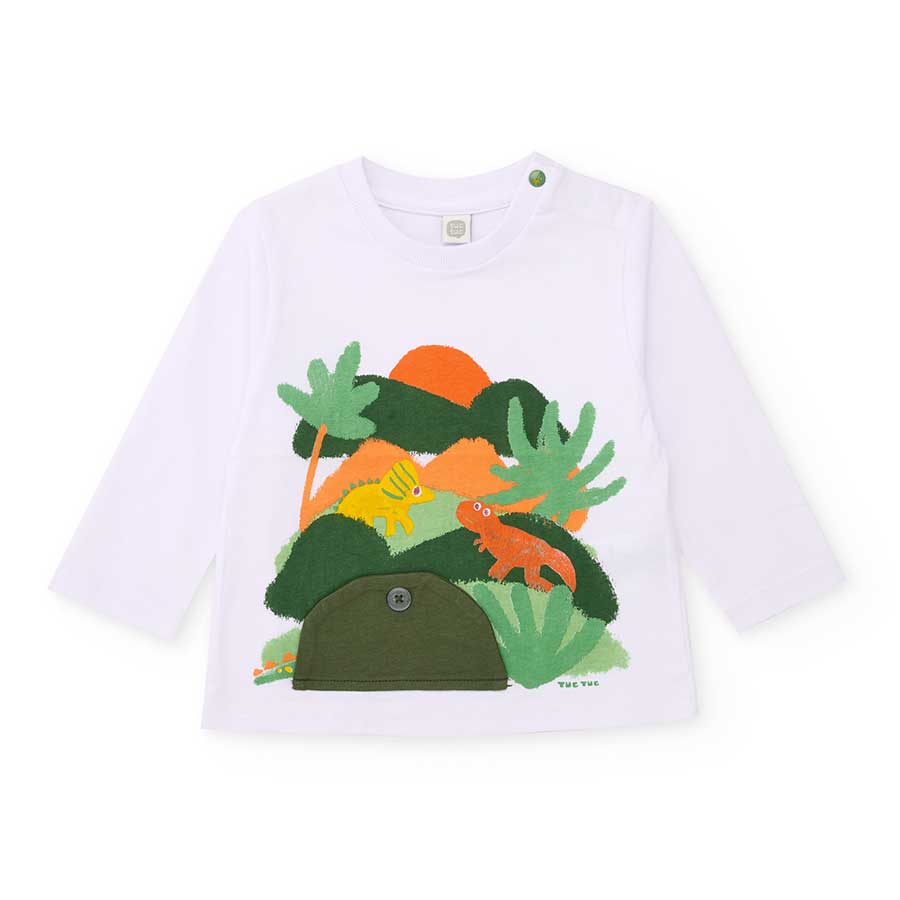 Scopri la t-shirt manica lunga di Tuc Tuc, un capo perfetto per la primavera e l'estate dei più p...