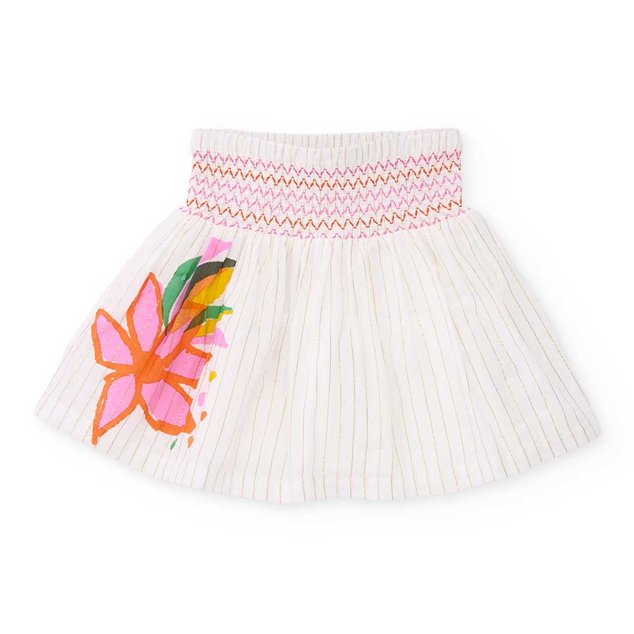 Jupe en tissu de la ligne de vêtements pour petites filles Tuc Tuc, avec élastique à la taille et...