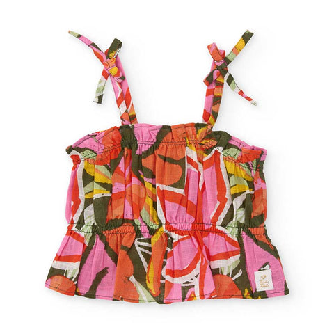 TOP TELA COTOE - TUC TUC - Sesso: Bambina - Colore: Verde - Stagione: Primavera-Estate