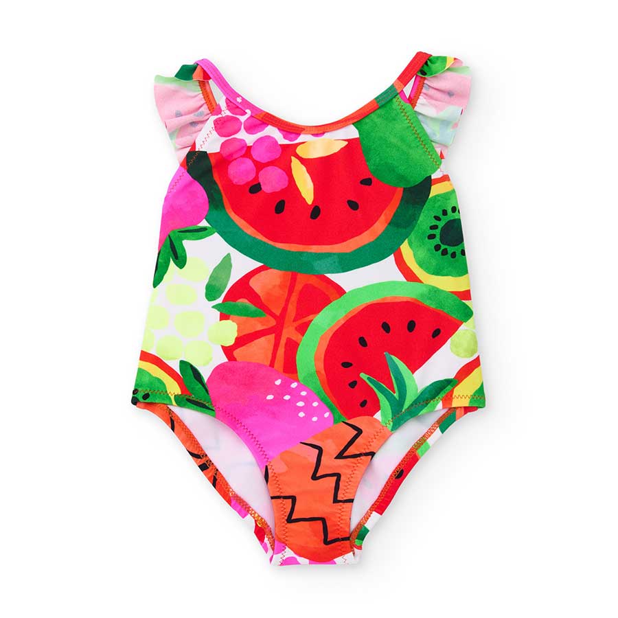 Costume intero della Linea Abbigliamento Bambina Tuc tuc, a colori vivaci.

Composizione: POLIAMM...