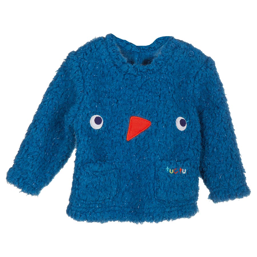 Pull de la ligne de vêtements pour fille Tuc Tuc, avec sur le devant de sympathiques applications...