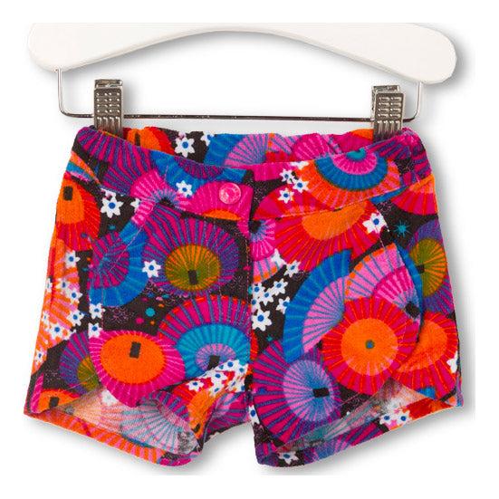Shorts de la ligne vêtements fille Tuc Tuc multicolores avec petites poches en forme de cœur à l'...