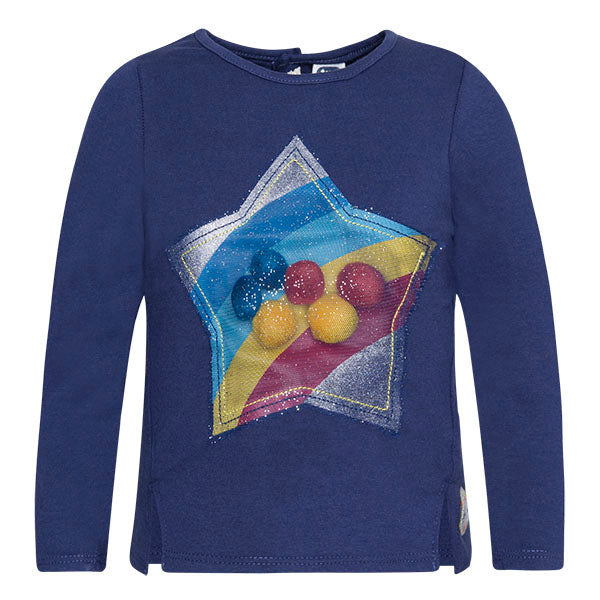 T-shirt de la ligne vêtements fille Tuc Tuc, avec application en tulle sur le devant avec des pet...