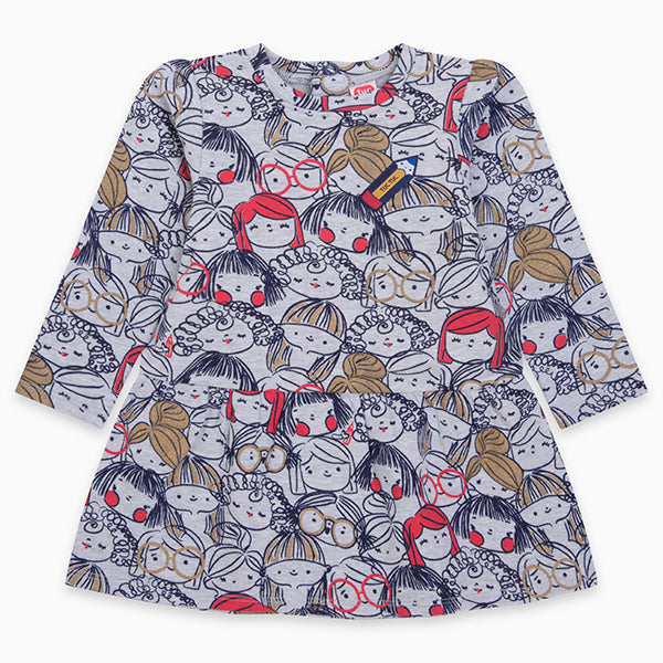 Vestitino de la Ligne Vêtements Fille Tuc Tuc, en molleton avec jupe large et motif
  global.
Bou...