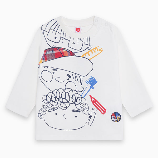 T-shirt de la Ligne Vêtements Enfant Tuc Tuc avec boutons-pression sur l'épaule et jolis dessins ...