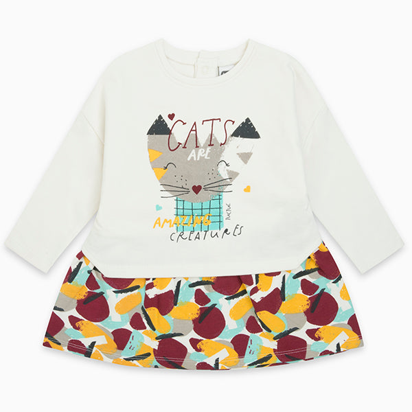 Robe de la Ligne Vêtements Fille Tuc tuc en molleton avec boutons-pression au dos.
Fond à motif e...