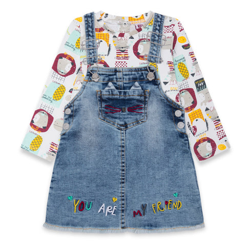 SCAMICIATO JEANS E T-SHIRT - TUC TUC - Sesso: Bambina - Colore: uni - Stagione: Autunno-Inverno