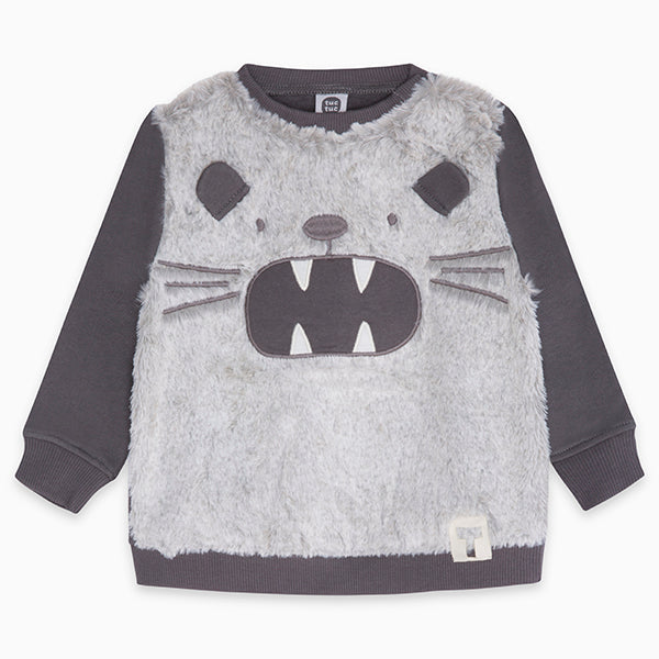 Sweat-shirt de la Ligne Vêtements Enfant Tuc Tuc avec boutons-pression sur les bretelles et à l'a...