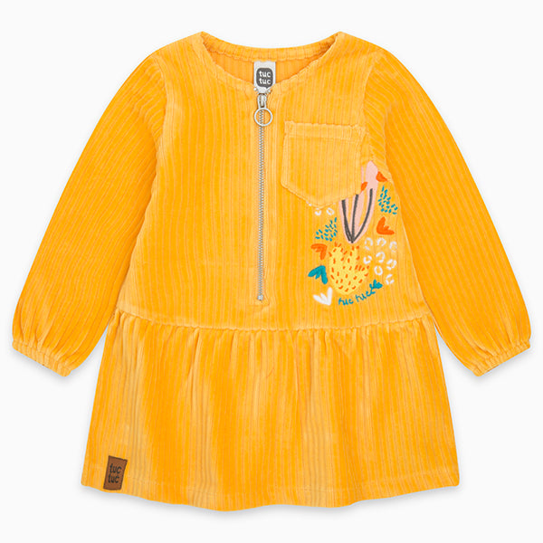 
  Abitino in velluto della Linea Abbigliamento Bambina Tuc Tuc a coste, con taschino
  su un lat...
