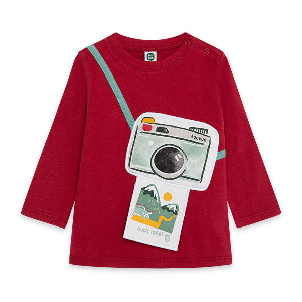 T-shirt de la ligne vêtements enfant Tuc Tuc, collection Highlands, avec application
  en tissu d...