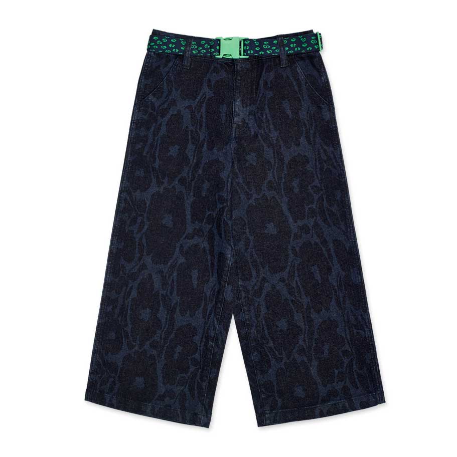 Pantalon jean de la Ligne Vêtements Fille tuc tuc, avec motif animalier ton sur ton.Compositions ...
