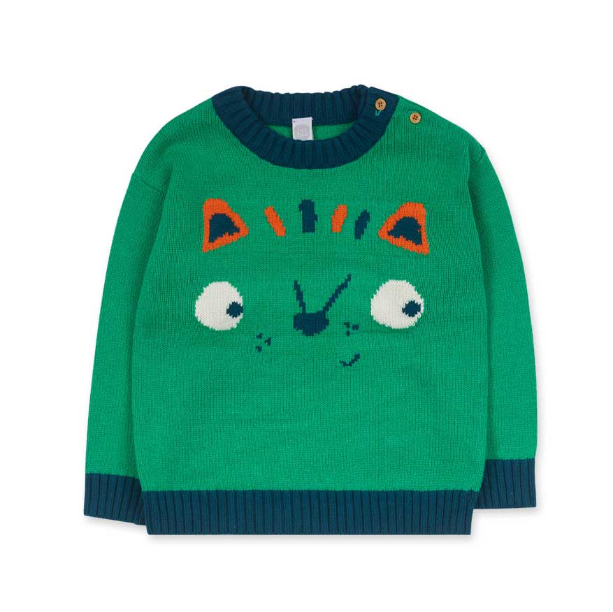 
Maglione della Linea Abbigliamento Bambino Tuc Tuc, con colori vivaci e disegno di animaletto su...