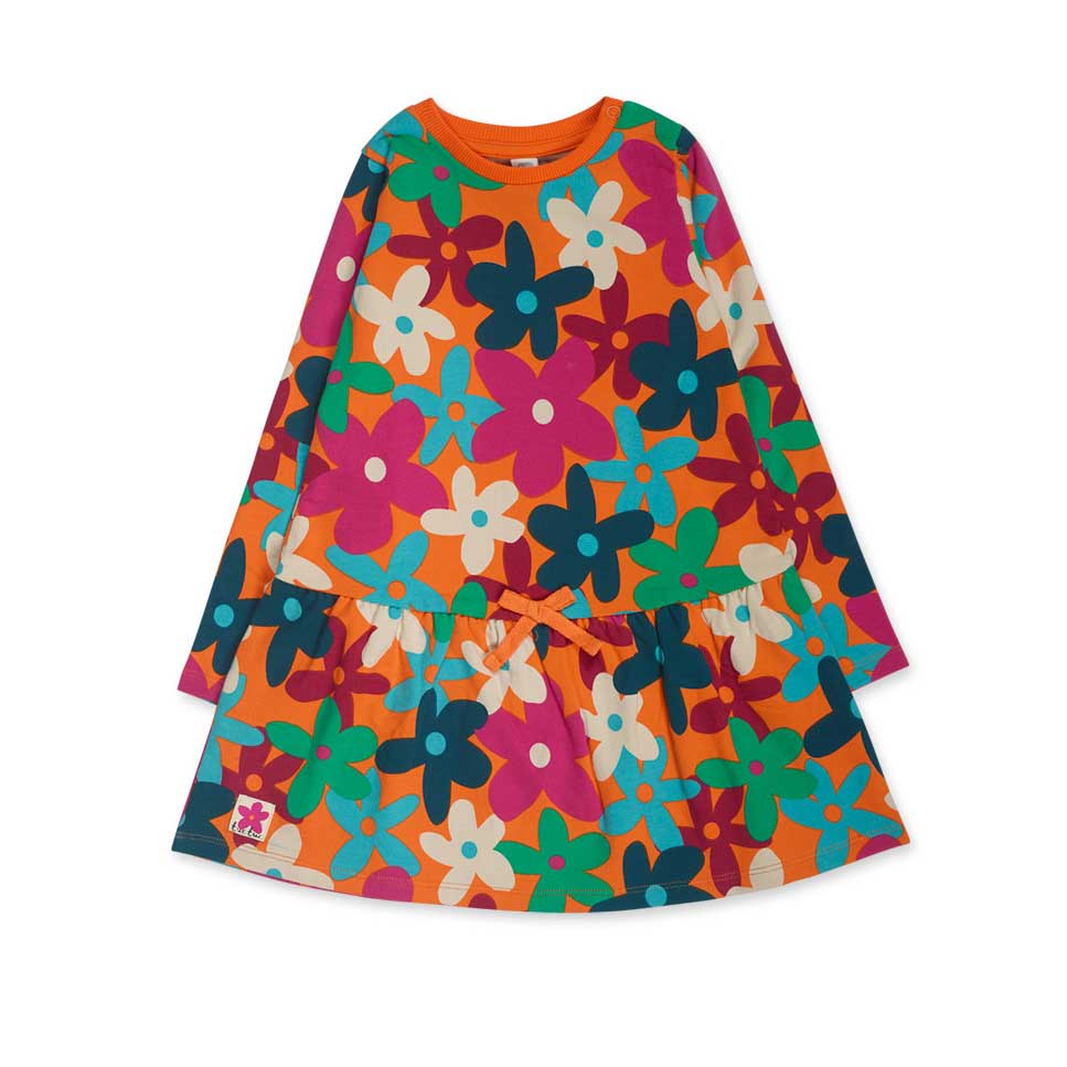 Abitino della Linea Abbigliamento Bambina Tuc Tuc, con bottoncini a pressione sulla spallina e fa...