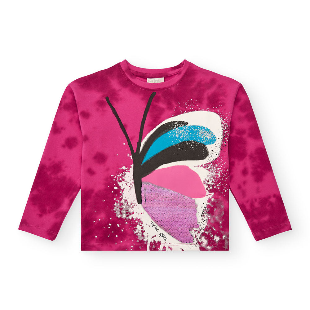 Maglietta della Linea Abbigliamento Bambina Tuc Tuc, con stampa multicolor su fondo fucsia.
 
Zus...