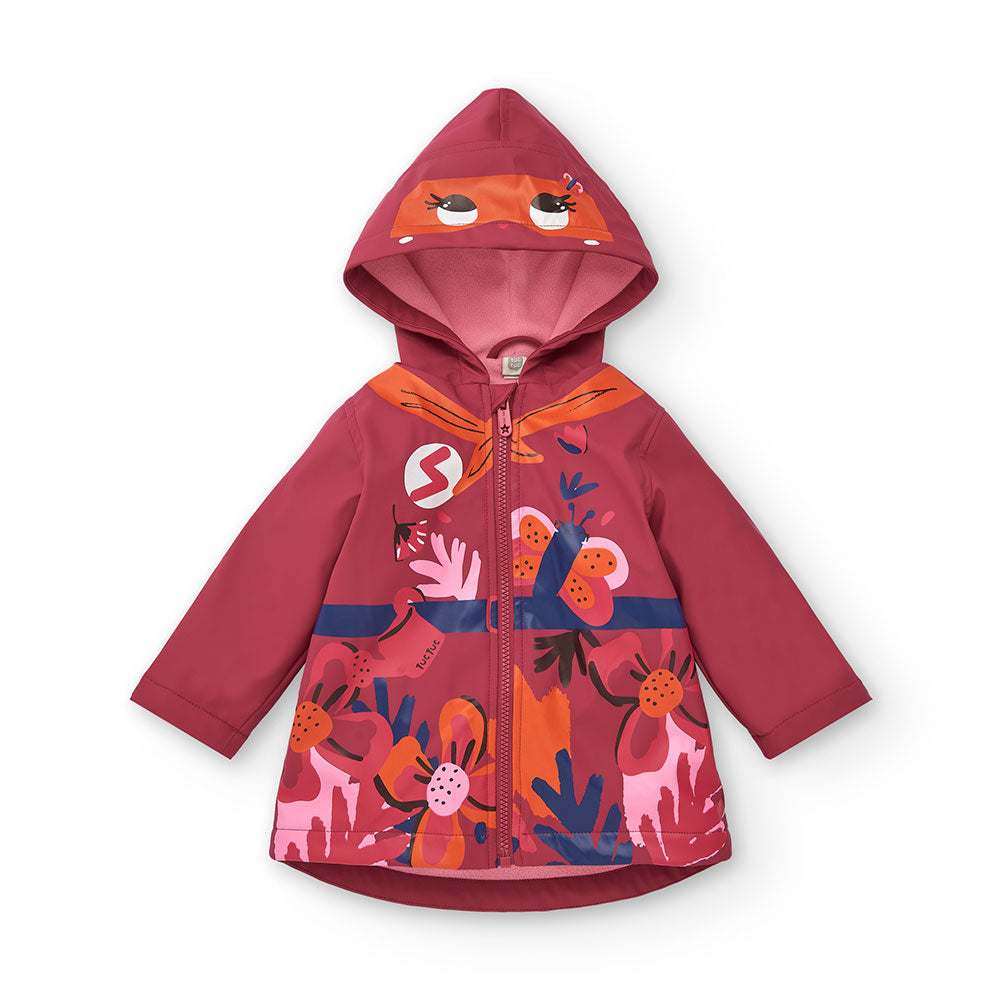 Cerata aus der Tuc Tuc Kinderbekleidungslinie, mit Fleece auf der Innenseite und Kapuze mit Augen...