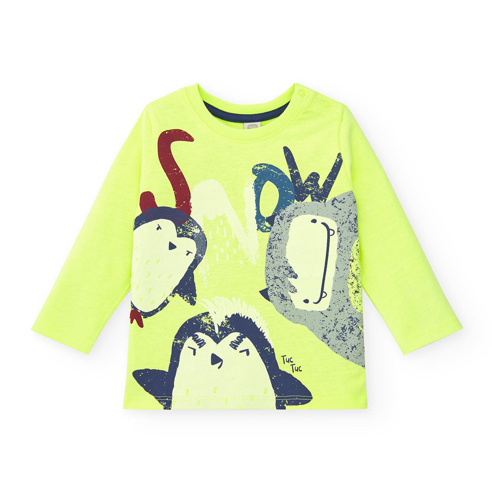 Scopri la nostra meravigliosa t-shirt lunga di Tuc Tuc, perfetta per abbigliare il tuo bambino co...