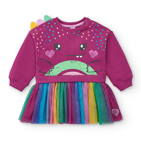 ABITO FELPA E TULLE - TUC TUC - Sesso: Bambina - Colore: uni - Stagione: Autunno-Inverno