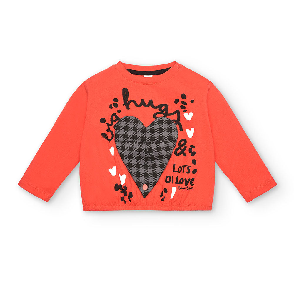 Regala comfort e stile alla tua piccola con questa maglia a maniche lunghe dalla veste allegra e ...