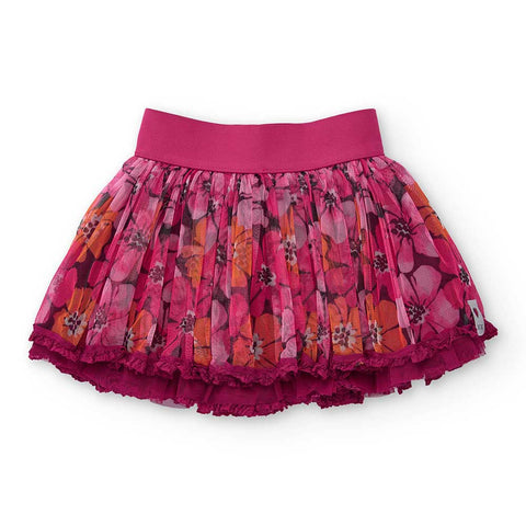 MINIGONNA IN TULLE FIORI