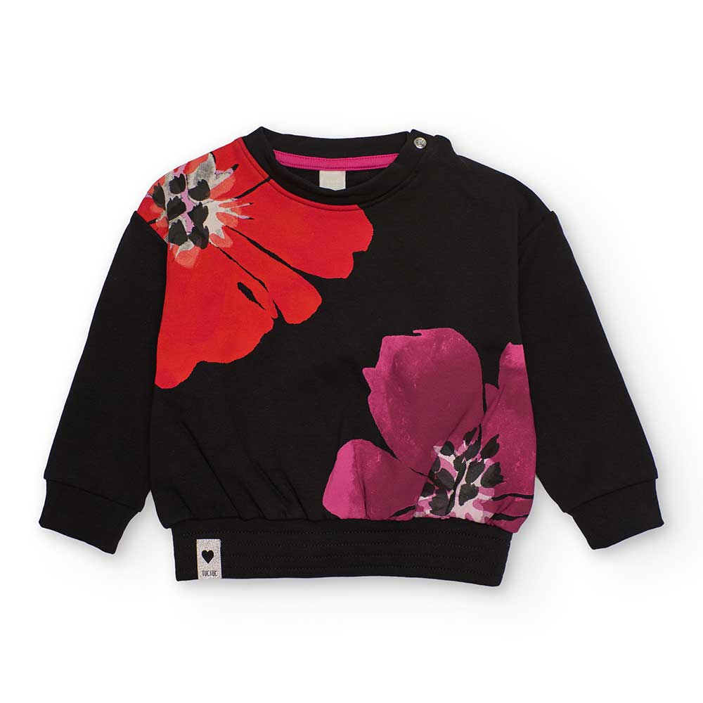 Sweat-shirt de la ligne Vêtements Fille Tuc Tuc, avec impression aux couleurs vives sur le devant...