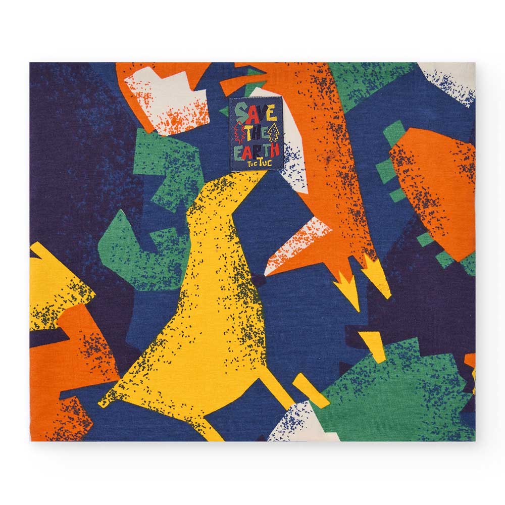 Collo der Kinderbekleidungslinie Tuc tuc, mit mehrfarbigem Muster und innen mit Fleece.
Zusammens...