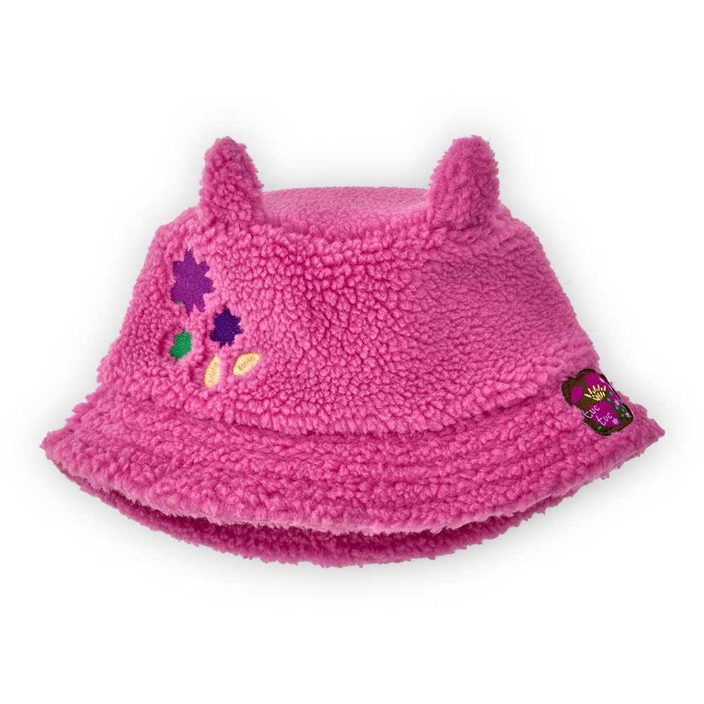 Cappello della Linea Abbigliamento Bambina Tuc Tuc, in pile con orecchie, modello alla pescatora....