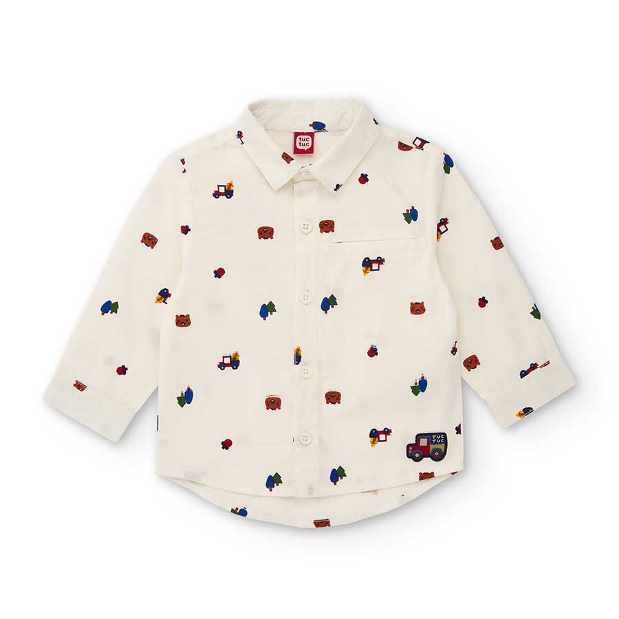 CAMICIA MANICHE LUNGHE STAMPA