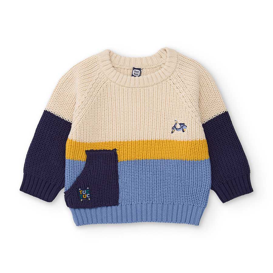 Scopri il calore e il comfort di questo maglione lavorato a maglia, pensato per accompagnare i pi...