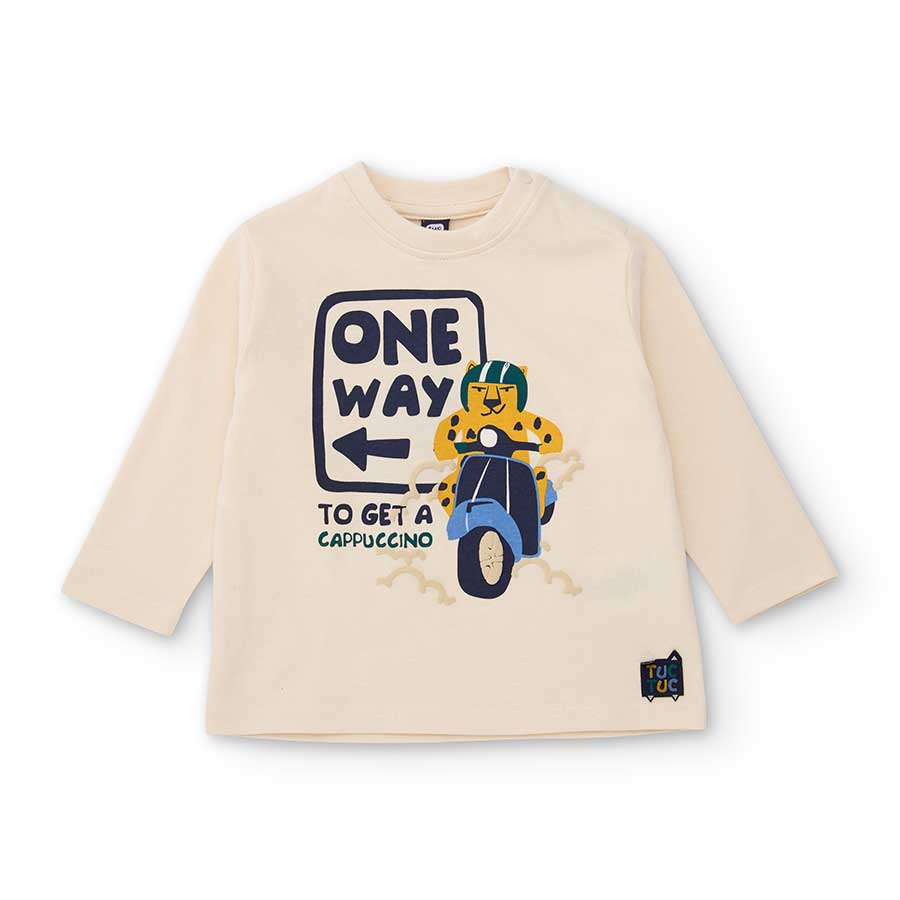 Scopri la t-shirt manica lunga di Tuc Tuc, perfetta per accompagnare i tuoi piccoli nelle giornat...