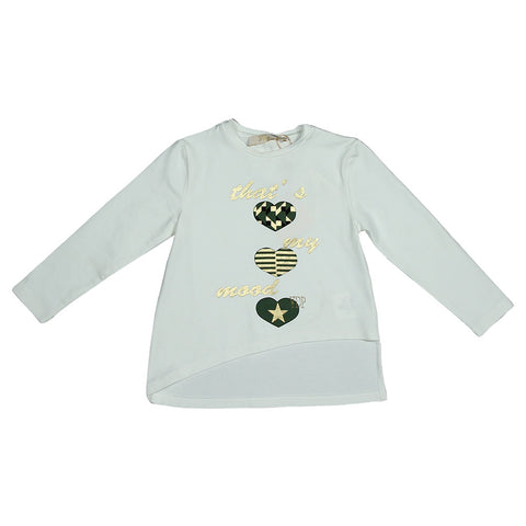 T-SHIRT - VIA DELLE PERLE - Sesso: Bambina - Colore: Bianco - Stagione: Autunno-Inverno