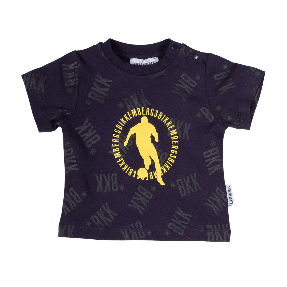 
T-shirt della Linea Abbigliamento Bambino Bikkembergs, con logo tono su tono e stampa in contras...