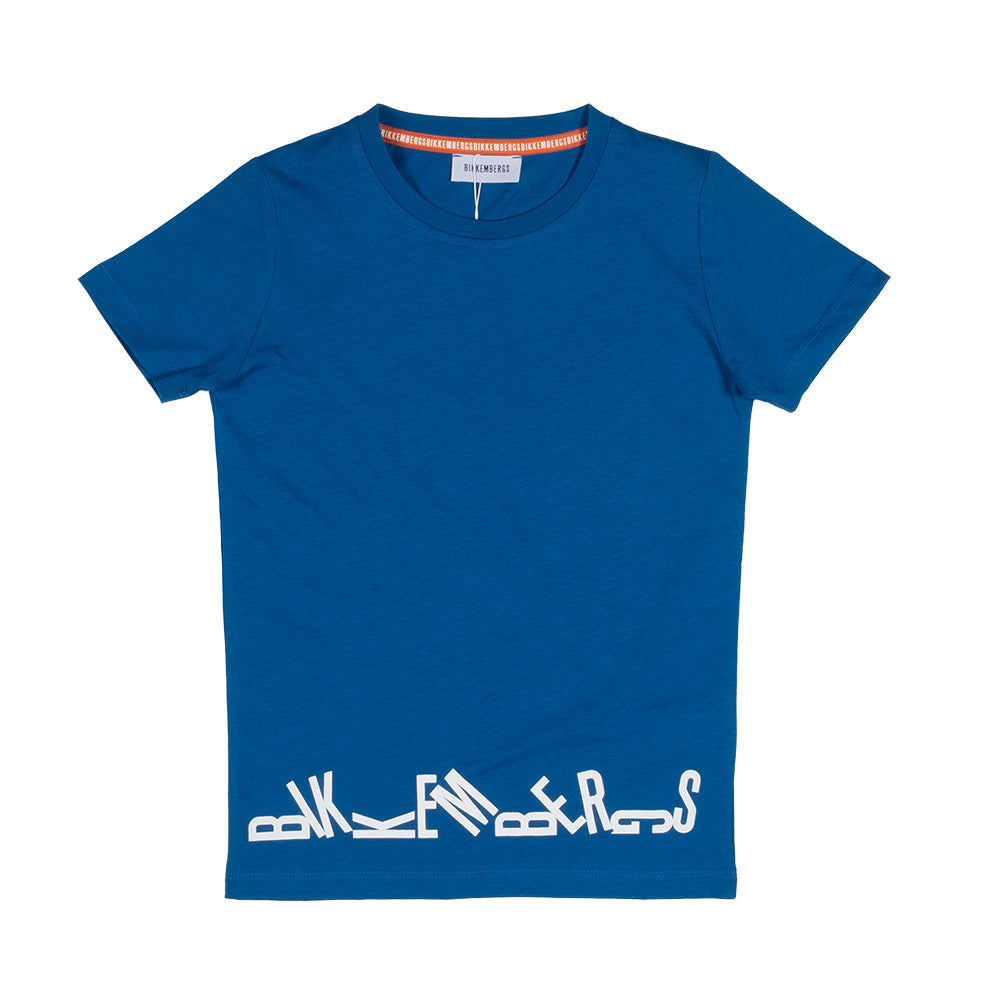 T-shirt della Linea Abbigliamento Bambino Bikkembergs, modello largo a tinta unita con logo in co...