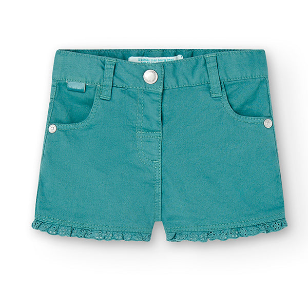 
Pantaloncini della Linea Abbigliamento Bambina Boboli, con merletto sul fondo e misura regolabil...